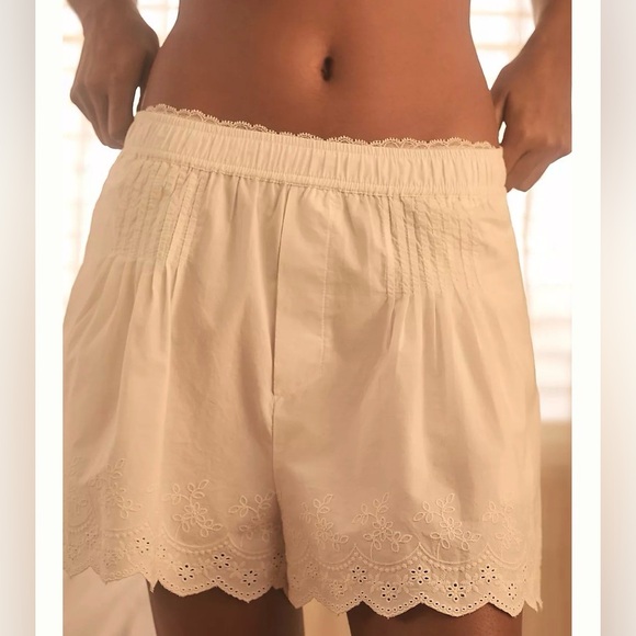 Anthropologie Pants - Anthropologie Pintuck Lace Shorts Size L